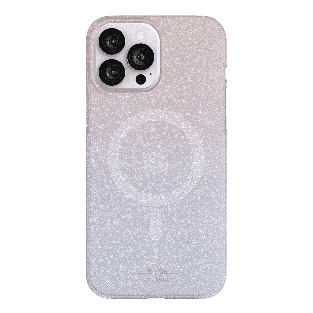 เคส Kate Spade New York รุ่น Protective Hardshell Case with Magsafe - iPhone 13 Pro Max - Ombre Glitter Pink