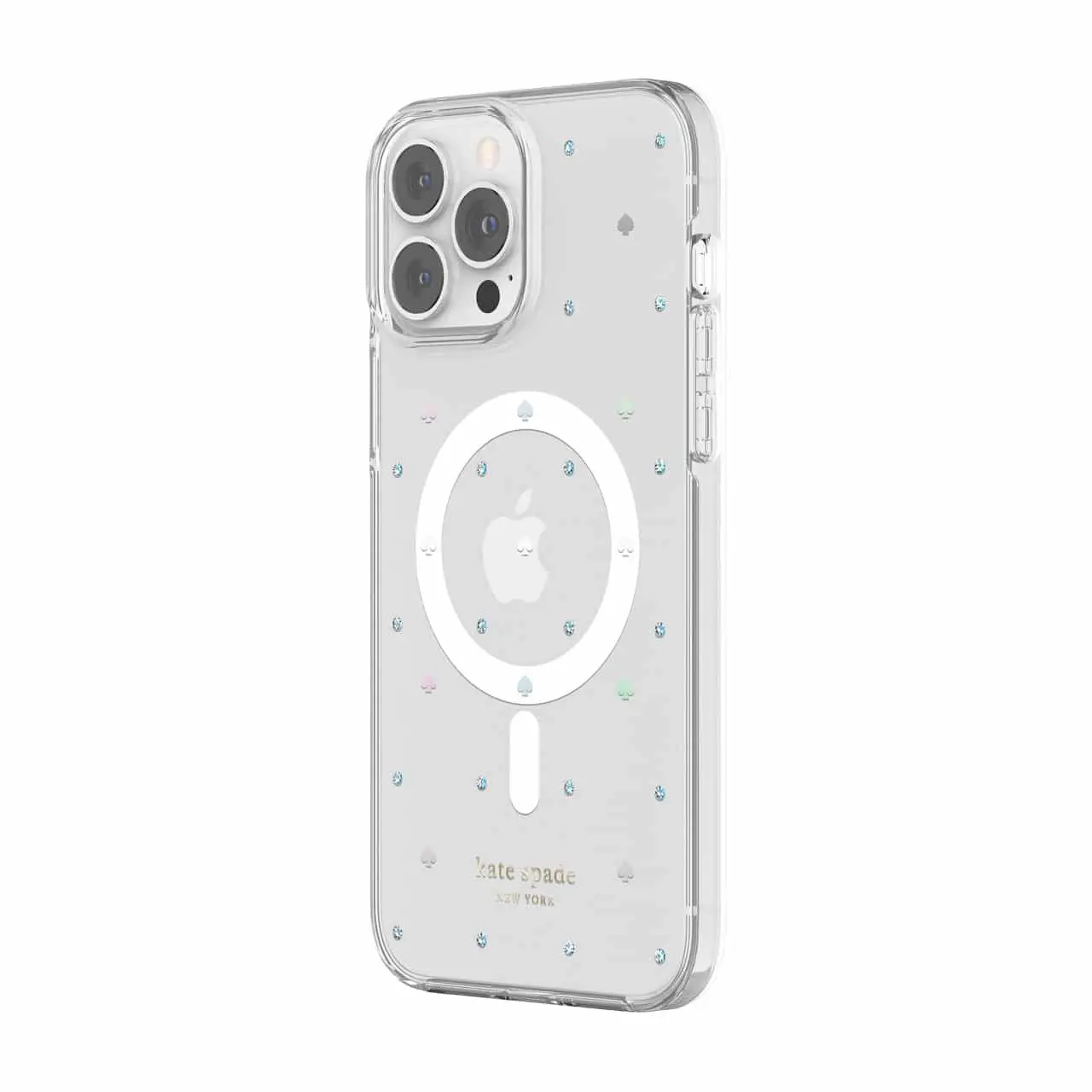 เคส Kate Spade New York รุ่น Protective Hardshell Case with Magsafe - iPhone 13 Pro Max - Spade Pin Dot Iridescent