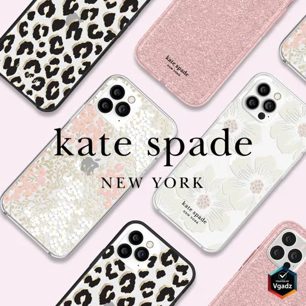 เคส Kate Spade New York รุ่น Protective Hardshell Case - iPhone 13 Pro Max - Glitter Block White/Silver Glitter/Gold Glitter