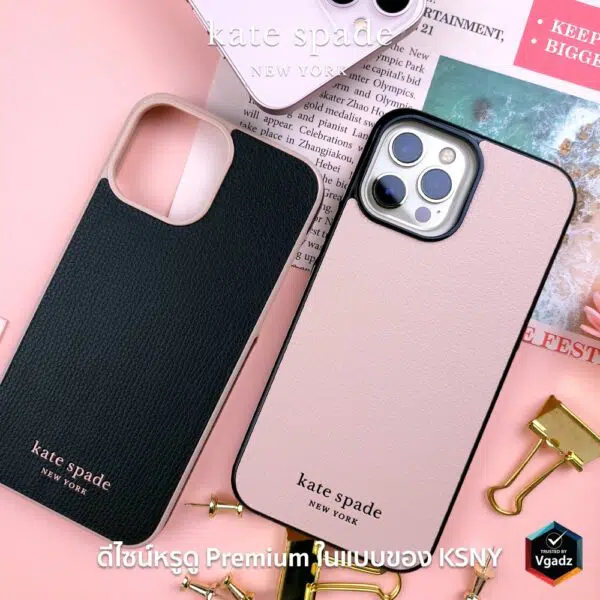 เคส Kate Spade New York รุ่น Wrap Case - iPhone 13 Pro Max - Black/Pale Vellum