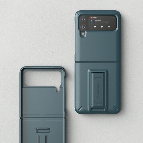 เคสกันกระแทก VRS รุ่น Quick Stand Modern - Galaxy Z Flip 3 - Ash Green - Image 2