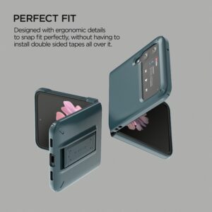 เคสกันกระแทก VRS รุ่น Quick Stand Modern - Galaxy Z Flip 3 - Ash Green