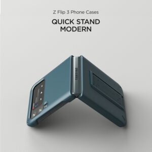 เคสกันกระแทก VRS รุ่น Quick Stand Modern - Galaxy Z Flip 3 - Ash Green