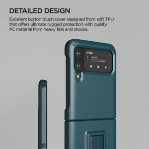 เคสกันกระแทก VRS รุ่น Quick Stand Modern - Galaxy Z Flip 3 - Ash Green