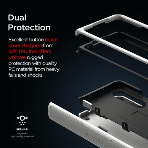 เคส VRS รุ่น Terra Guard Pro - Galaxy Z Fold 3 - Cream White - Image 10