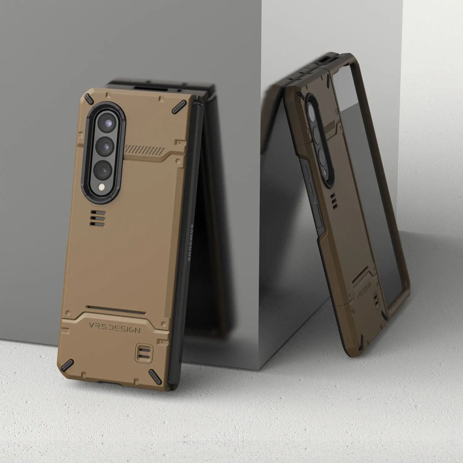 เคส VRS รุ่น Hard Drop Pro - Galaxy Z Fold 3 - Khaki