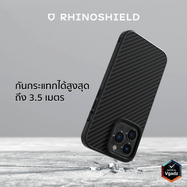 เคส RhinoShield รุ่น SolidSuit - iPhone 13 Pro - Navy Blue