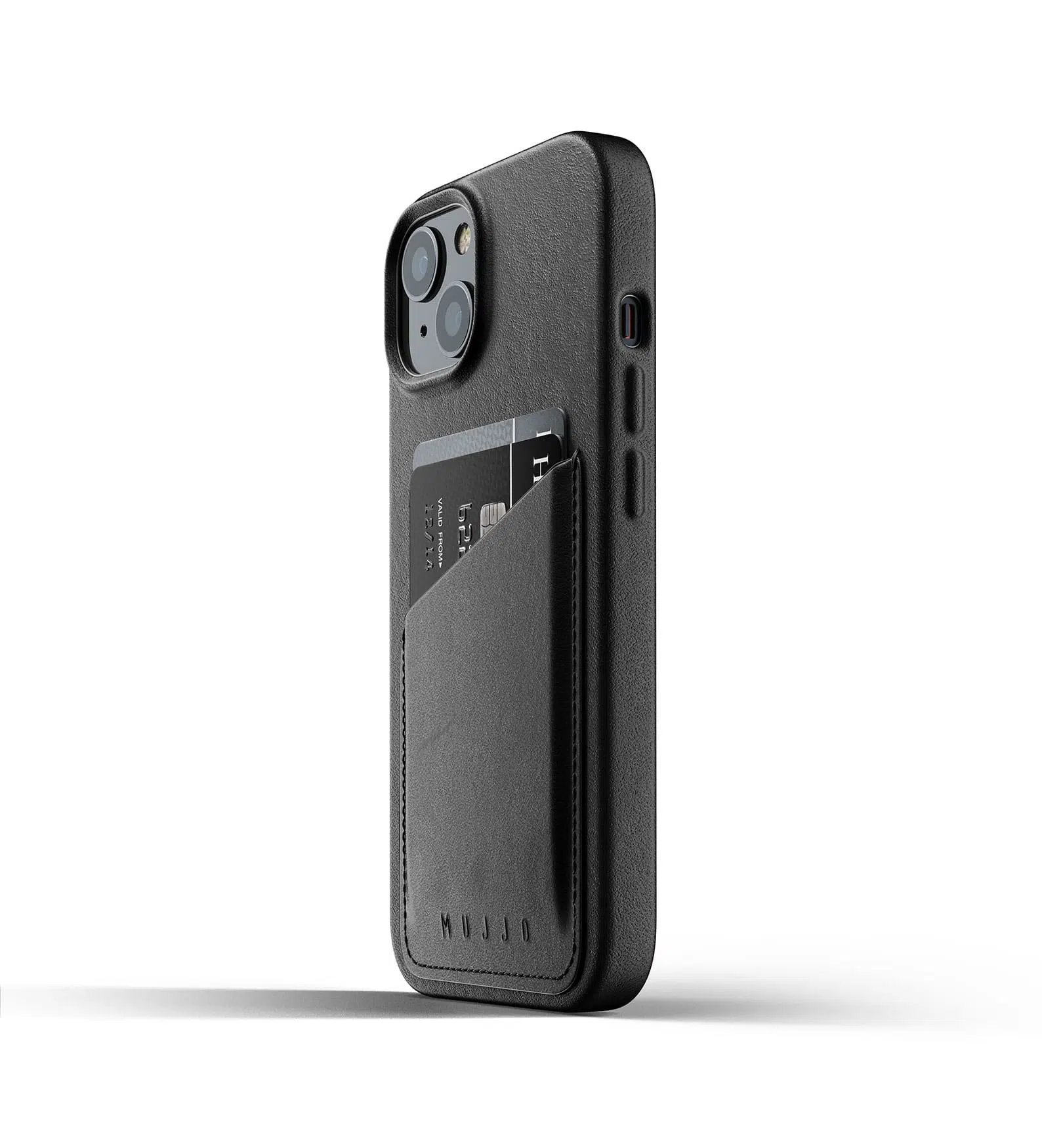 เคส Mujjo รุ่น Full Leather Wallet - iPhone 13 - สีดำ