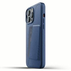 เคส Mujjo รุ่น Full Leather Wallet - iPhone 13 Pro Max - สีน้ำเงิน