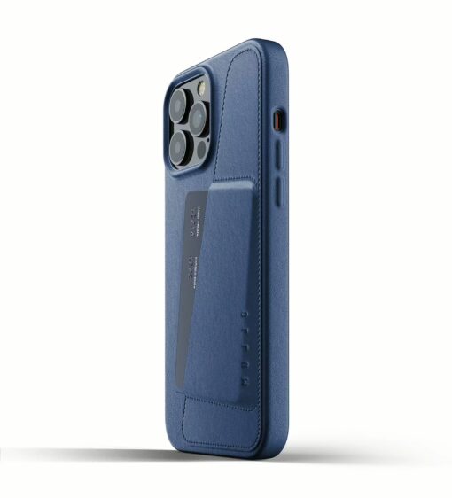 เคส Mujjo รุ่น Full Leather Wallet - iPhone 13 Pro Max - สีน้ำเงิน - Image 2
