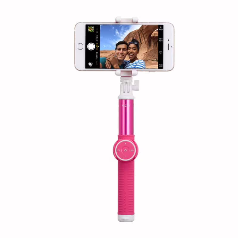 ไม้เซลฟี Momax รุ่น Selfie Hero Bluetooth Selfie Pod (100cm) - ชมพู/ขาว