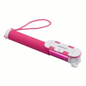ไม้เซลฟี Momax รุ่น Selfie Hero Bluetooth Selfie Pod (100cm) - ชมพู/ขาว