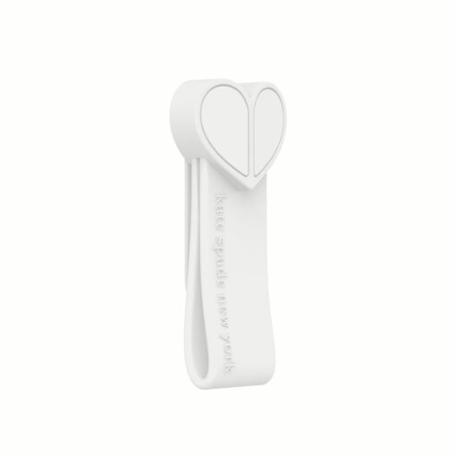 ที่ช่วยตั้งและจับมือถือ Kate Spade New York รุ่น Hold the Phone Loop - White/Silver - Image 6