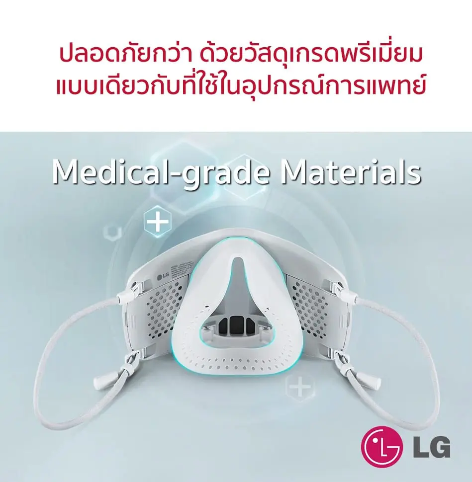 หน้ากาก LG รุ่น Puricare Wearable Air Purifier 2nd Gen - ดำ