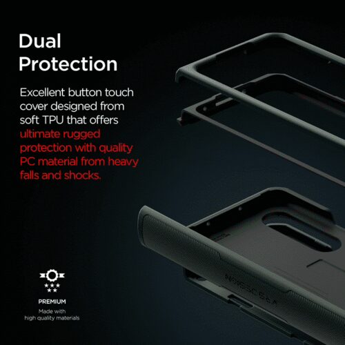 เคส VRS รุ่น Terra Guard Pro - Galaxy Z Fold 3 - Dark Green - Image 10