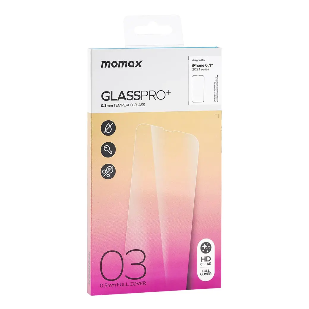 ฟิล์มกระจก Momax รุ่น Glass Pro+ 0.33mm Screen Protector - iPhone 13 / 13 Pro