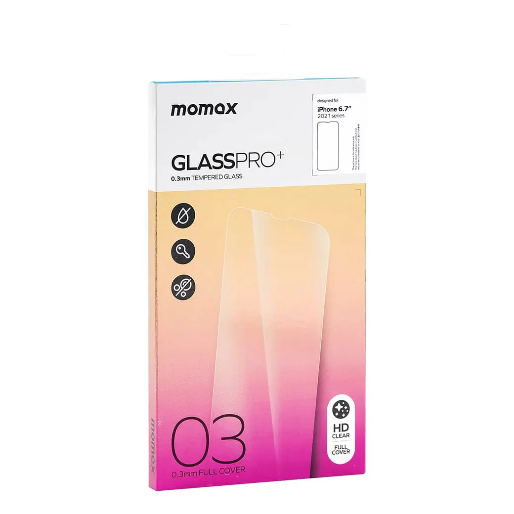 ฟิล์มกระจก Momax รุ่น Glass Pro+ 0.33mm Screen Protector - iPhone 13 Pro Max