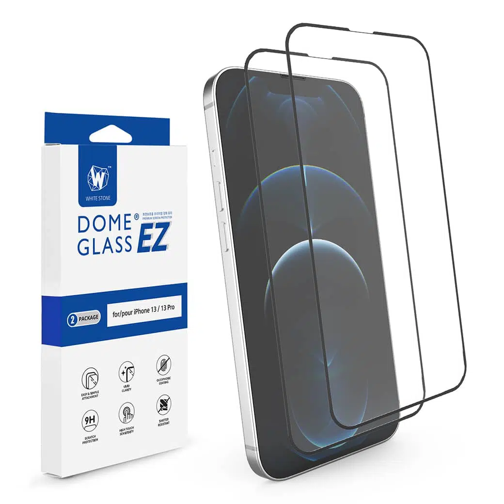 ฟิล์มกระจกนิรภัย Whitestone EZ Tempered Glass Screen Protector - iPhone 13 Pro Max (ฟิล์ม 2 แผ่น)