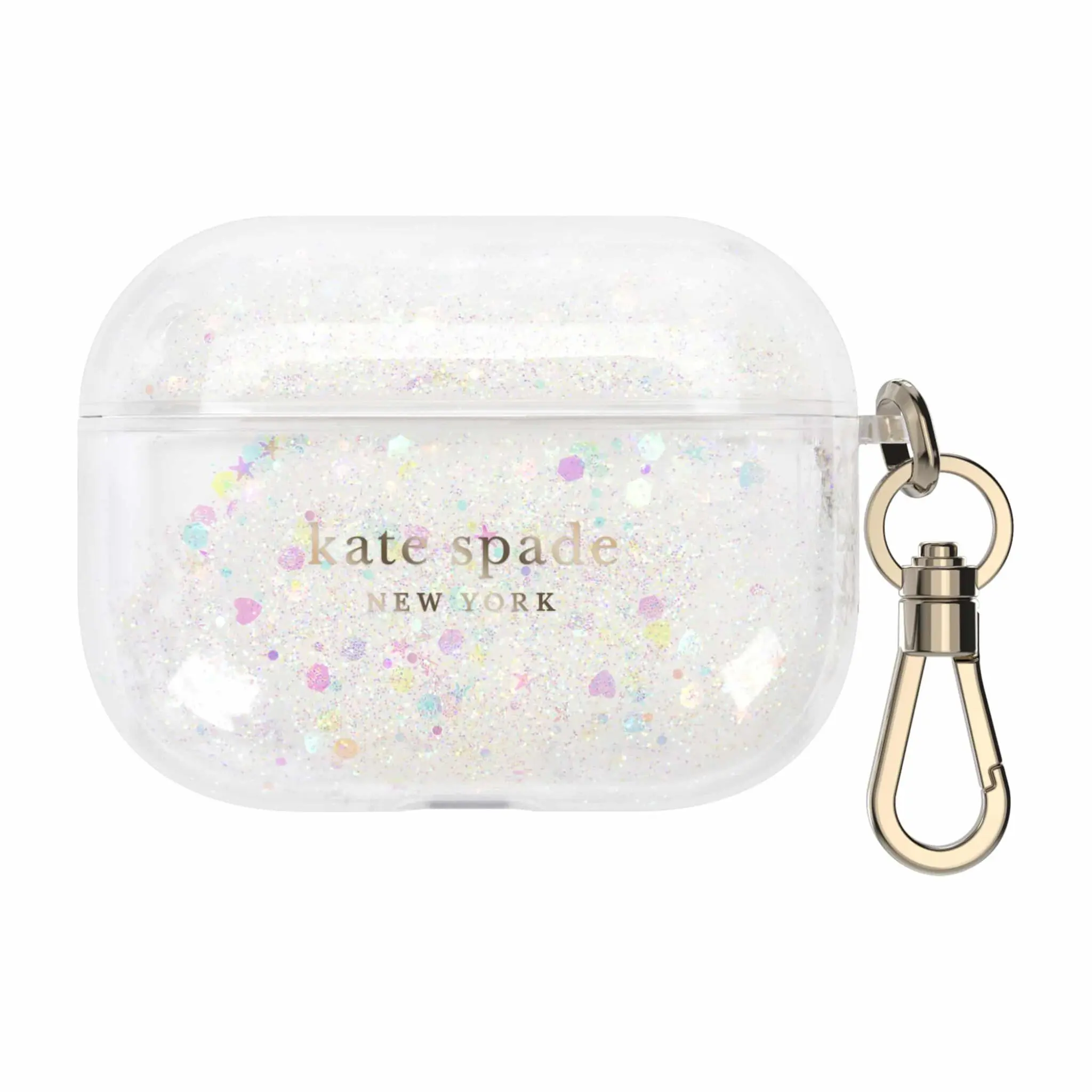 เคส Kate Spade New York รุ่น Liquid Glitter - Airpods Pro - สี White/Clear