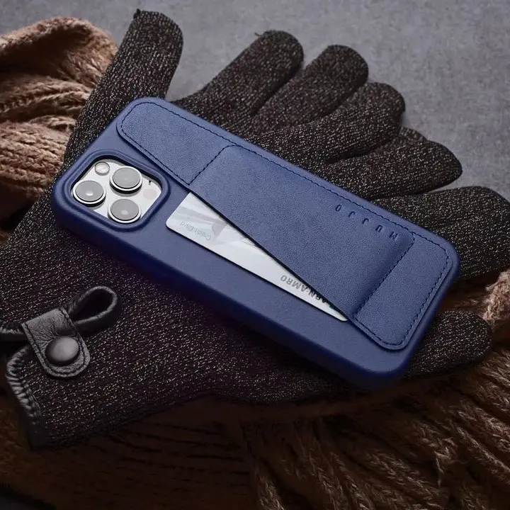 เคส Mujjo รุ่น Full Leather Wallet - iPhone 13 - สีดำ