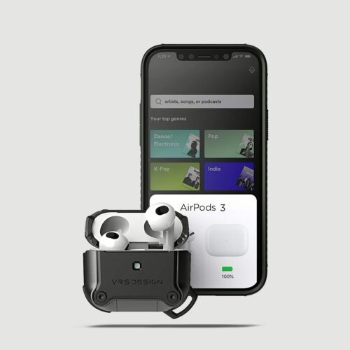 VRS รุ่น Active - เคส Airpods 3 - Metal Black - Image 2