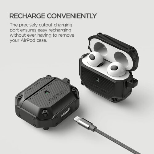 VRS รุ่น Active Fit - เคส Airpods 3 - ดำ - Image 10