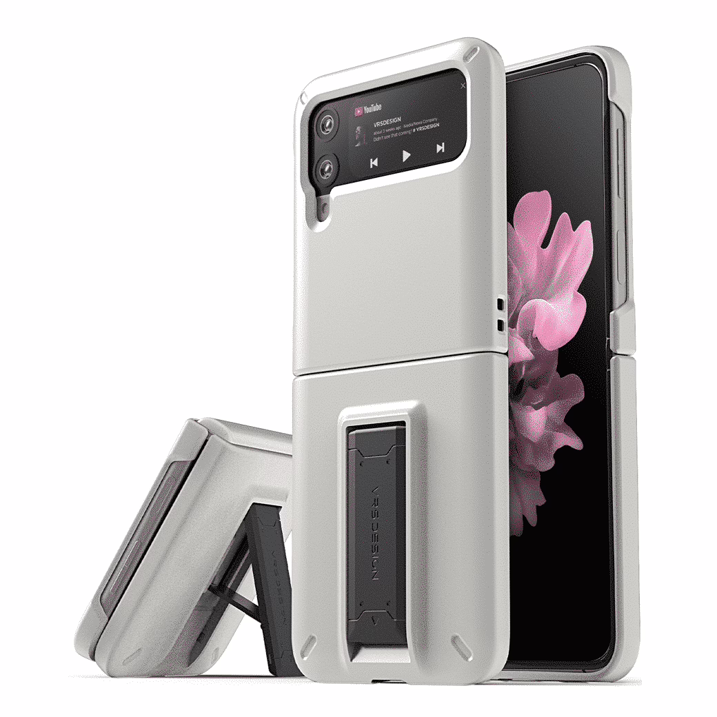 เคสกันกระแทก VRS รุ่น Quick Stand Modern - Galaxy Z Flip 3 - White