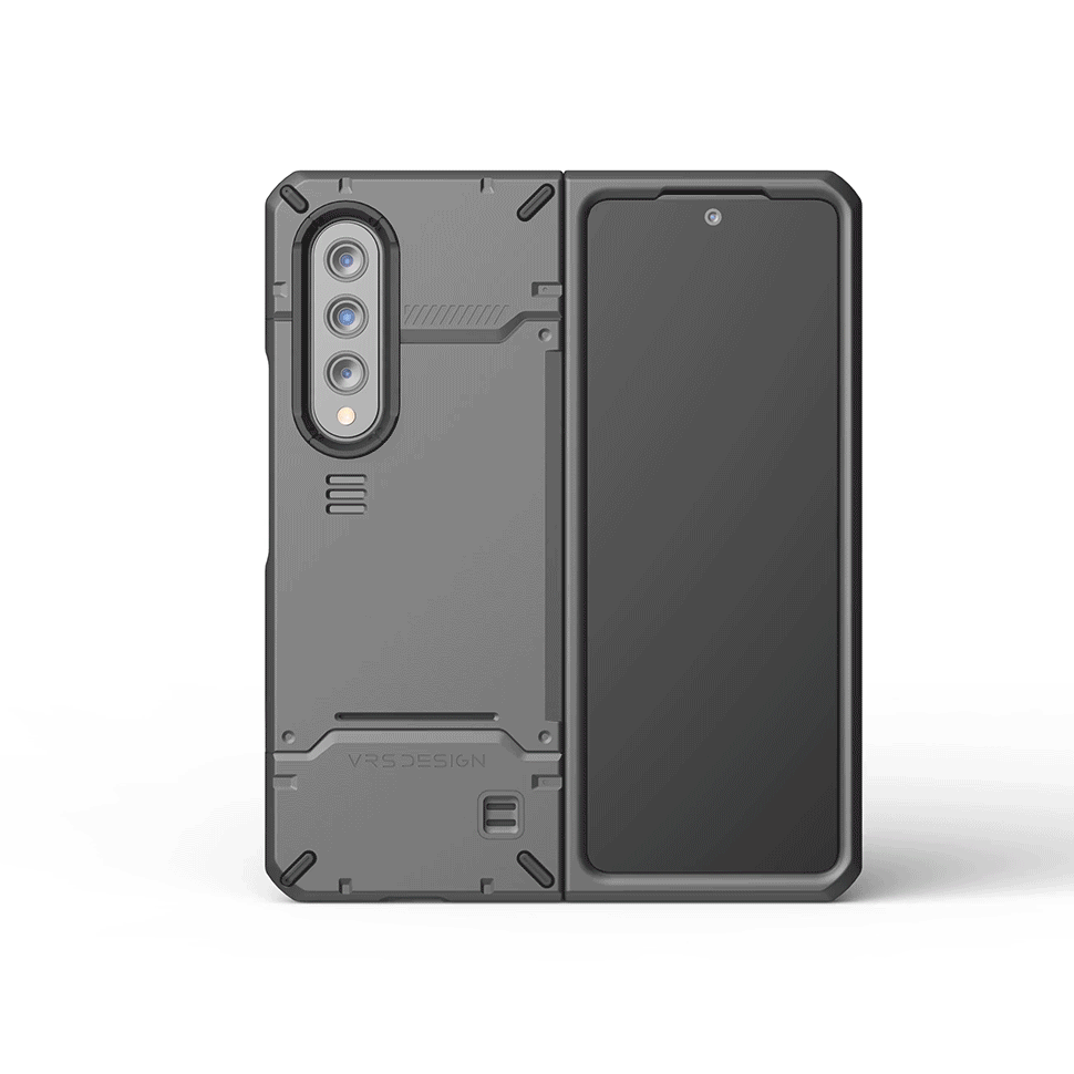 เคส VRS รุ่น Hard Drop Pro - Galaxy Z Fold 3 - Metal Black