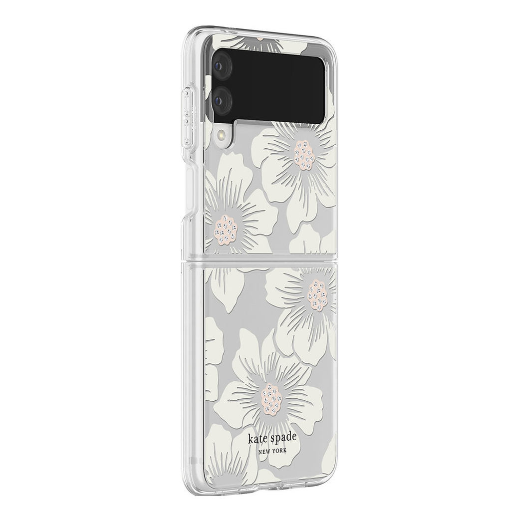 เคส Kate Spade New York รุ่น Protective Hardshell - Galaxy Z Flip 3 - ลาย Hollyhock Floral
