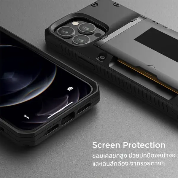 เคส VRS รุ่น Damda Glide Pro - iPhone 13 Pro Max - สี Metal Black Groove
