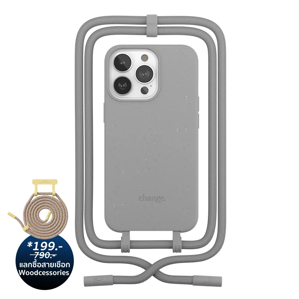 เคส Woodcessories รุ่น Change Case - iPhone 13 Pro - สี Grey