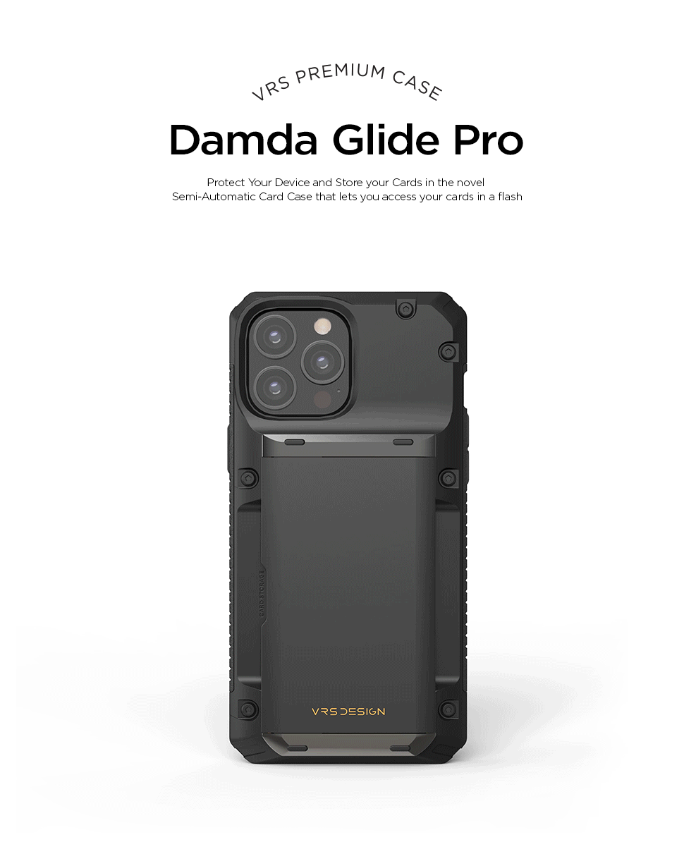 เคส VRS รุ่น Damda Glide Pro - iPhone 13 Pro - Black Logo