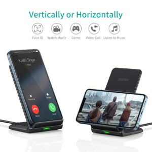 แท่นชาร์จไร้สาย Choetech รุ่น 10W Fast Wireless Charging Stand และสาย AC Cable 1.2m (T524-S) - สีดำ 10 แท่นชาร์จไร้สาย Choetech รุ่น 10W Fast Wireless Charging Stand และสาย AC Cable 1.2m (T524-S) - สีดำ