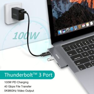 อุปกรณ์เชื่อมต่อ Choetech รุ่น 7-In-2 USB-C Multiport Adapter Hub (M14) - สีเทา