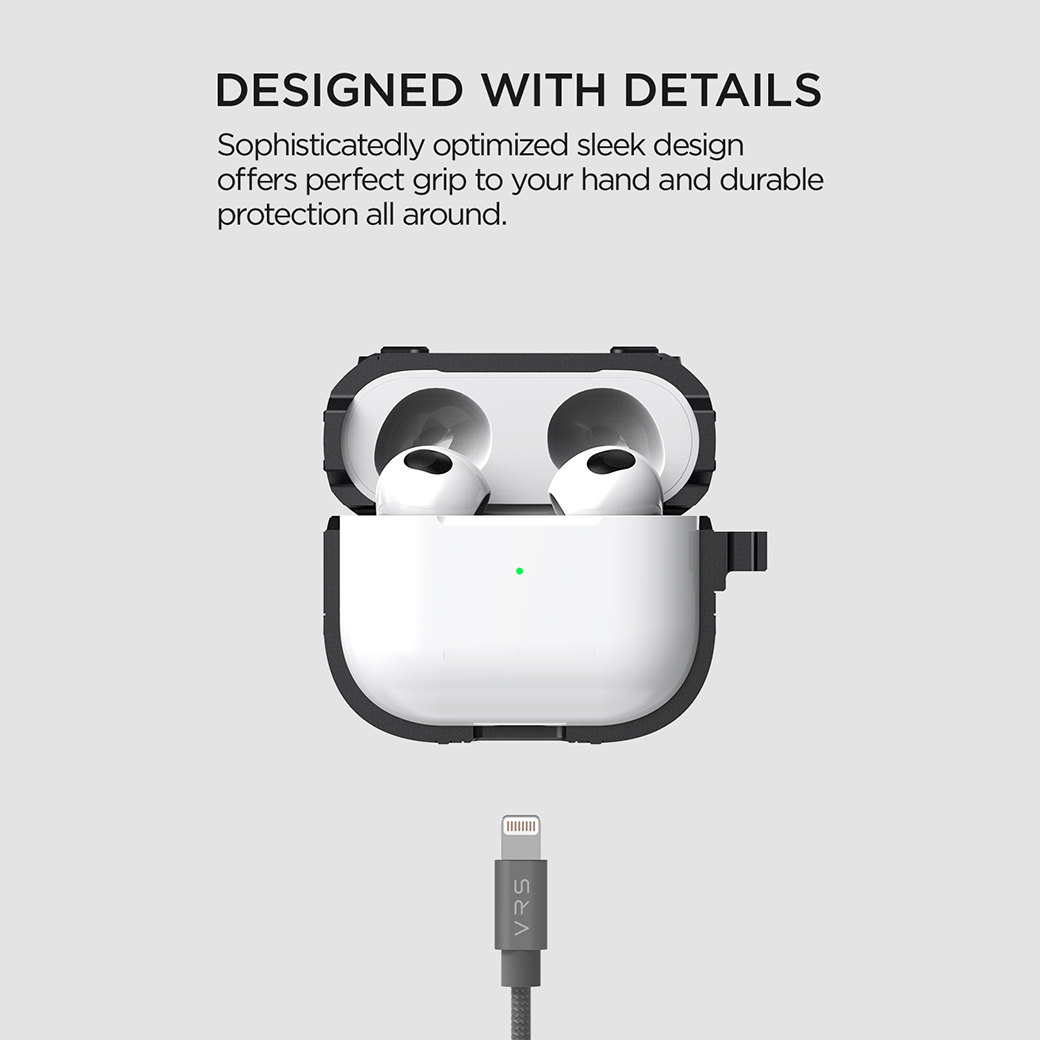 VRS รุ่น Modern Fit - เคส Airpods 3 - สีดำ 4 VRS รุ่น Modern Fit - เคส Airpods 3 - สีดำ - Image 4