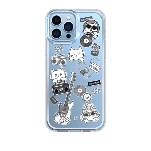 เคส Casestudi รุ่น Cast Collection - iPhone 13 Pro - ลาย Music Cat