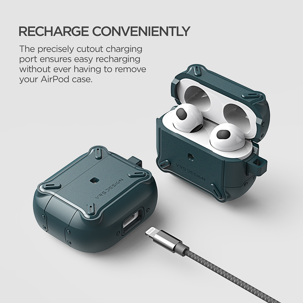 VRS รุ่น Modern Fit - เคส Airpods 3 - สีน้ำเงิน 11 VRS รุ่น Modern Fit - เคส Airpods 3 - สีน้ำเงิน - Image 11