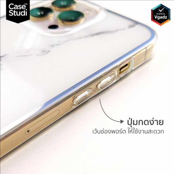 เคส Casestudi รุ่น Prismart - iPhone 13 Pro - ลาย Marble Black