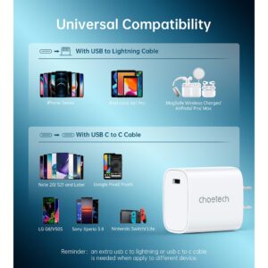 Choetech หัวชาร์จ รุ่น Q5004 อแดปเตอร์ Type-C ชาร์จไว 20W - สี White