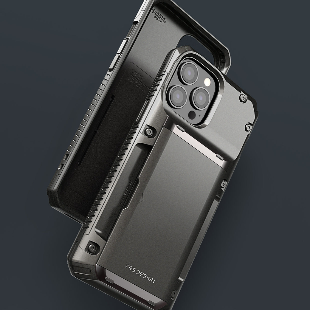 เคส VRS รุ่น Damda Glide Pro - iPhone 13 Pro Max - Metal Black Logo