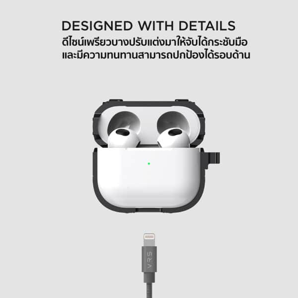 VRS รุ่น Modern Fit - เคส Airpods 3 - สีดำ 28 VRS รุ่น Modern Fit - เคส Airpods 3 - สีดำ