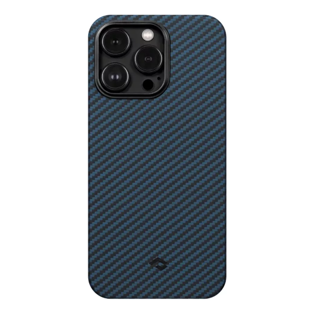 Pitaka รุ่น MagEZ Case 3 - เคส iPhone 14 Pro - สี Black/Blue Twill (1500D)