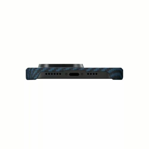 Pitaka รุ่น MagEZ Case 3 - เคส iPhone 14 Pro - สี Black/Blue Twill (1500D) - Image 4