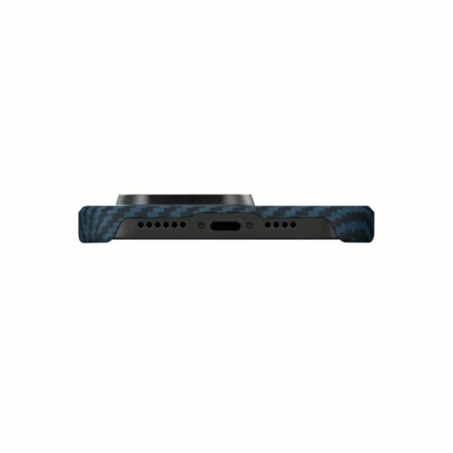 Pitaka รุ่น MagEZ Case 3 - เคส iPhone 14 Pro - สี Black/Blue Twill (1500D) - Image 4