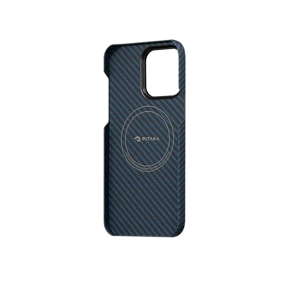 Pitaka รุ่น MagEZ Case 3 - เคส iPhone 14 Pro - สี Black/Blue Twill (1500D)