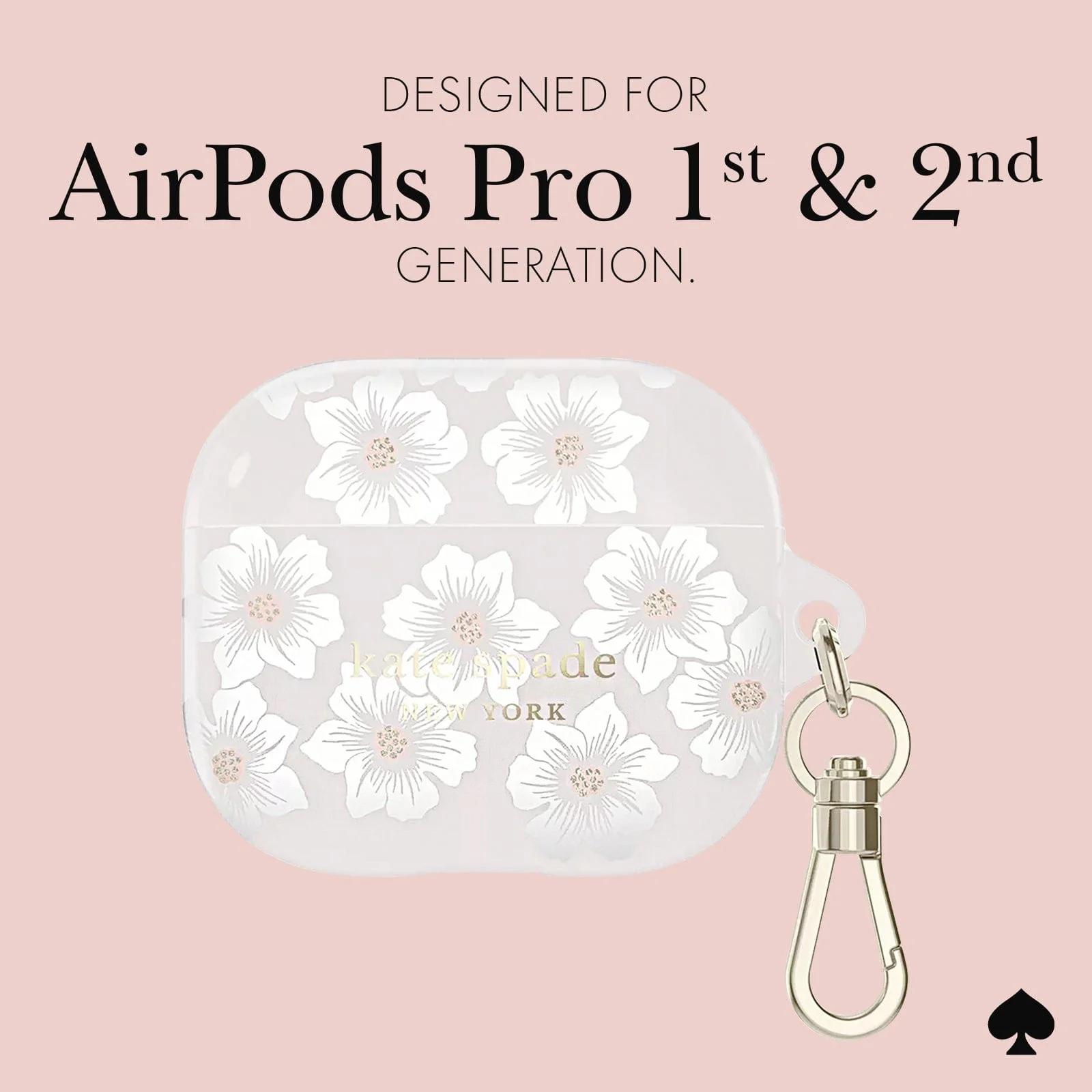 Kate Spade New York รุ่น Protective - เคส Airpods Pro 1/2 Case - Hollyhock
