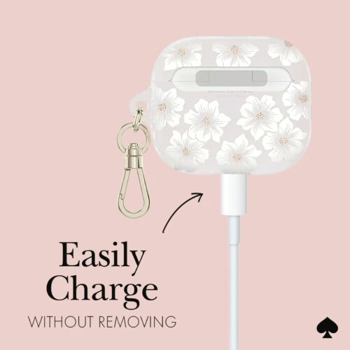 Kate Spade New York รุ่น Protective - เคส Airpods 3 - Hollyhock Cream - Image 4