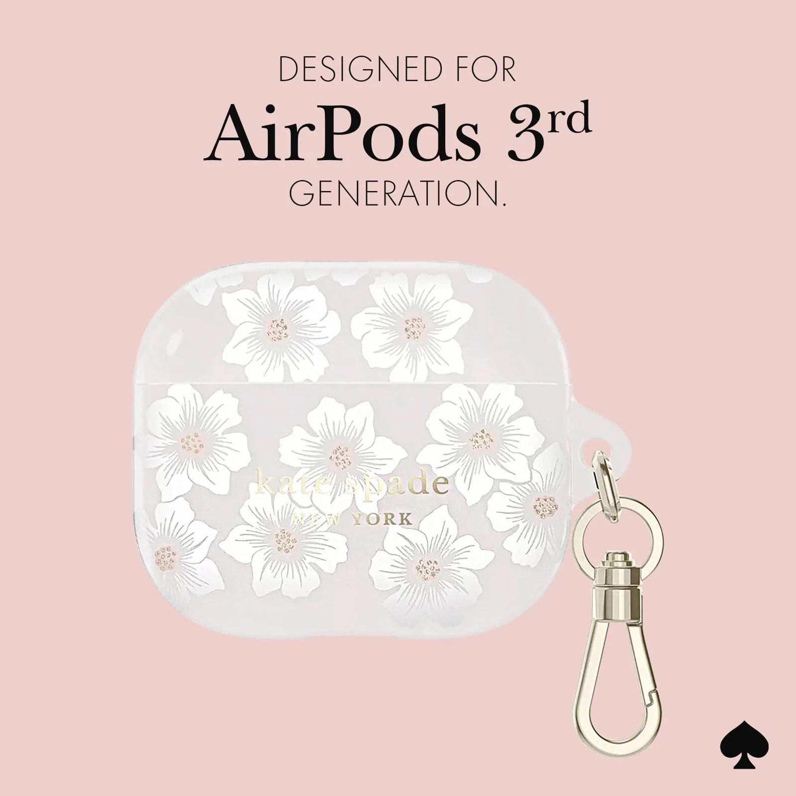 Kate Spade New York รุ่น Protective - เคส Airpods 3 - Hollyhock Cream