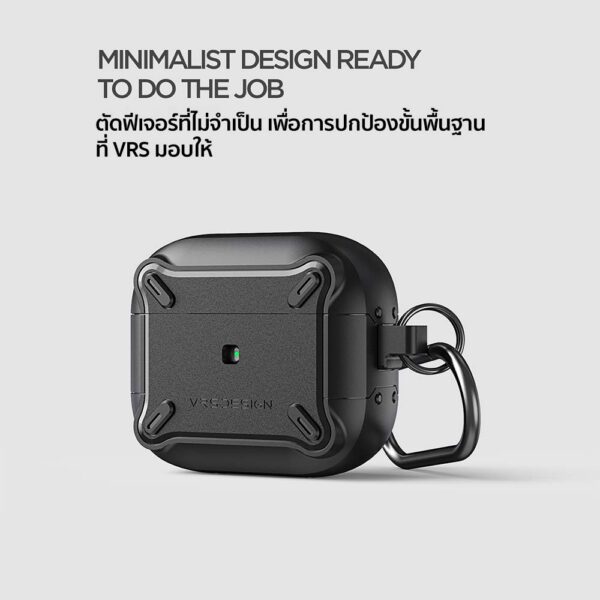 VRS รุ่น Modern Fit - เคส Airpods 3 - สีดำ 31 VRS รุ่น Modern Fit - เคส Airpods 3 - สีดำ