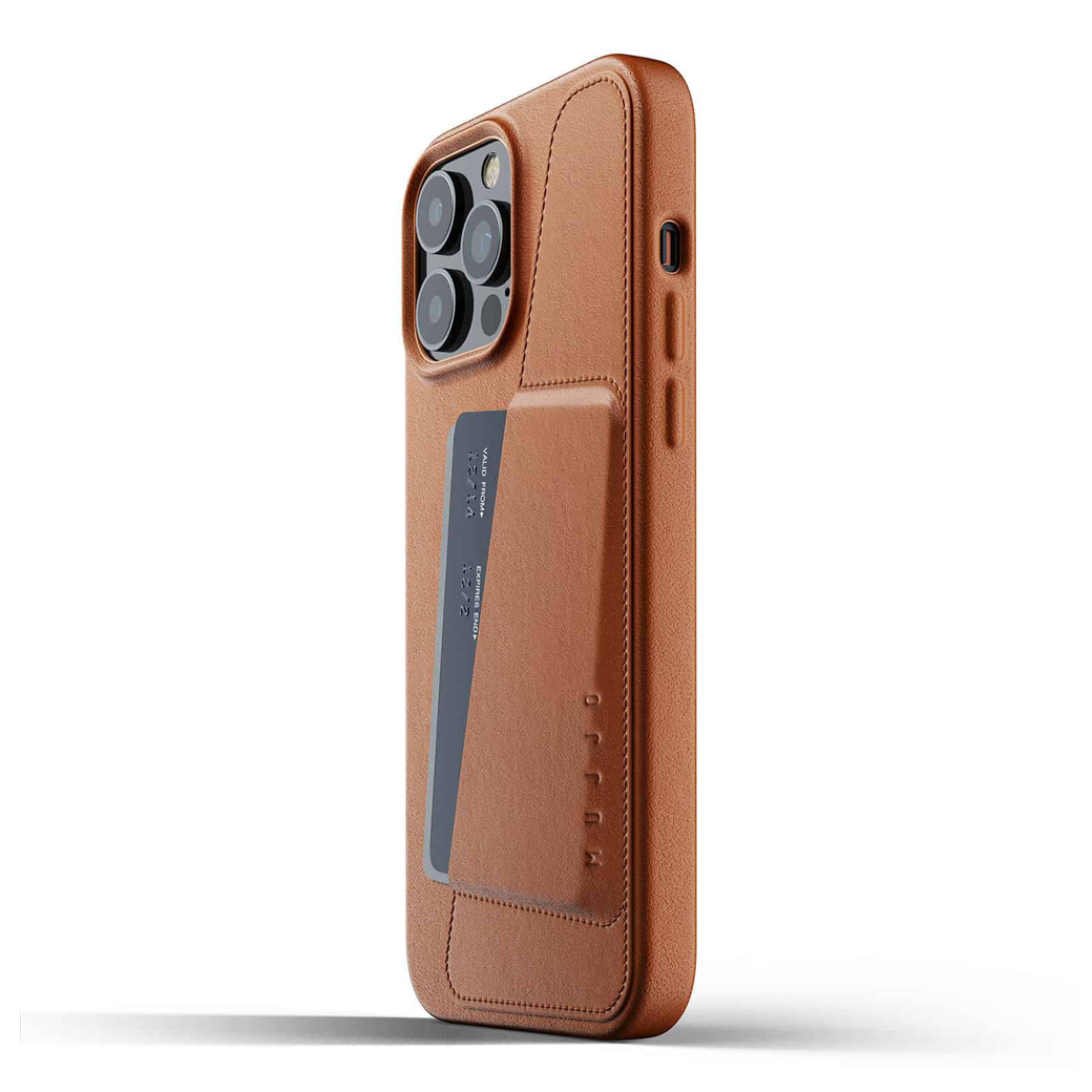 เคส Mujjo รุ่น Full Leather Wallet - iPhone 13 Pro Max - สีน้ำตาล